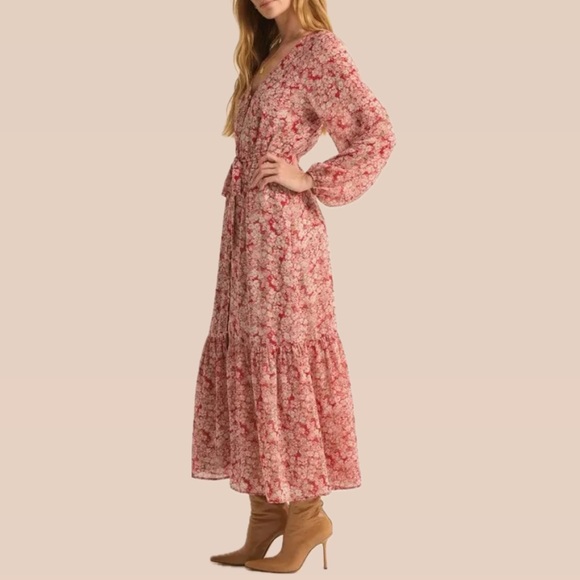 Z Supply Della Floral Dress - Crimson Crush - Picture 2 of 4
